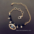 Chain Evil Eye Gold Bracelet Crystal Beads Pendant Bracelet